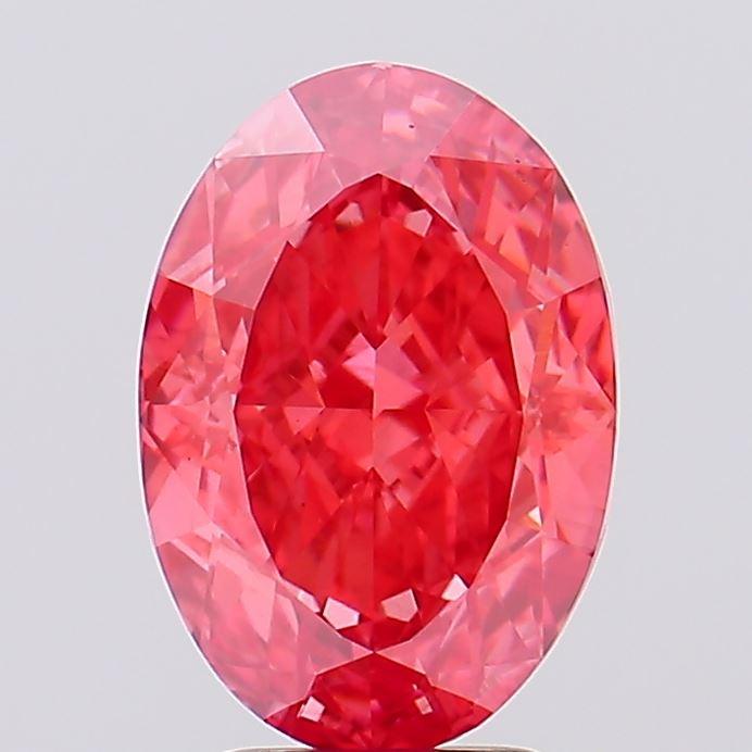 4.53 Ct. Fancy Vivid Pink Oval Lab Grown Diamond
