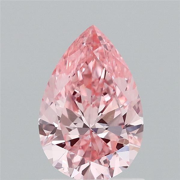 1.23 Ct. Fancy Vivid Pink Pear Lab Grown Diamond