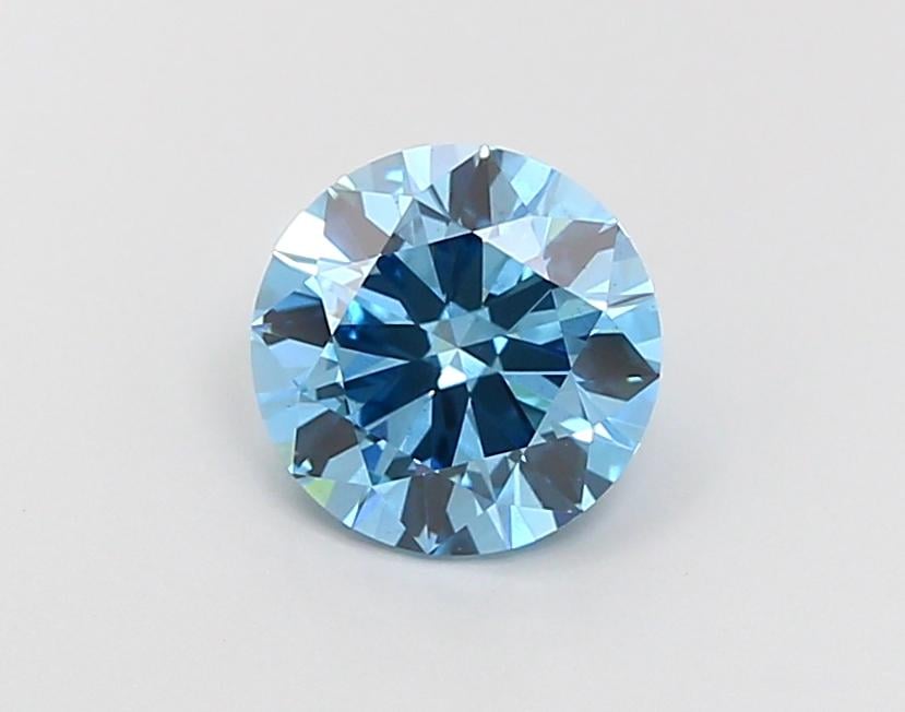 1.57 Ct. Fancy Vivid Blue Round Lab Grown Diamond