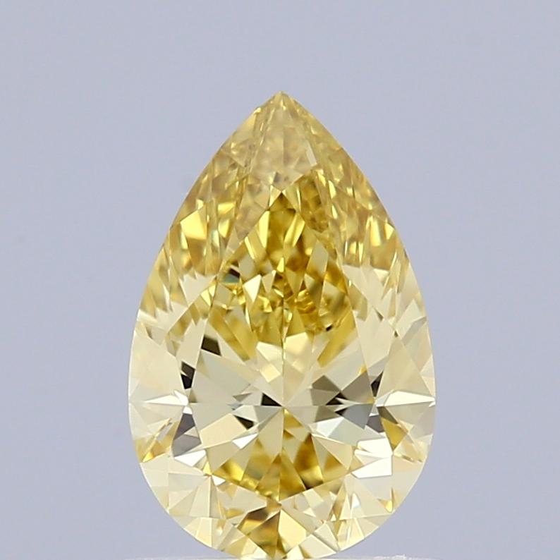0.98 Ct. Fancy Intense Yellow Pear Lab Grown Diamond