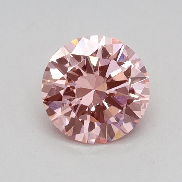 0.40 Ct. Fancy Vivid Pink Round Lab Grown Diamond