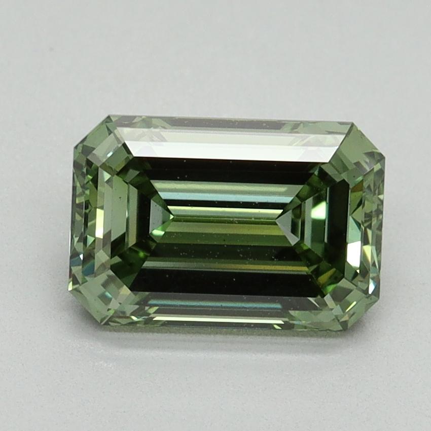 1.70 Ct. Fancy Vivid Green Emerald Lab Grown Diamond