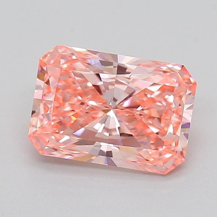 1.09 Ct. Fancy Vivid  Pink Radiant Lab Grown Diamond