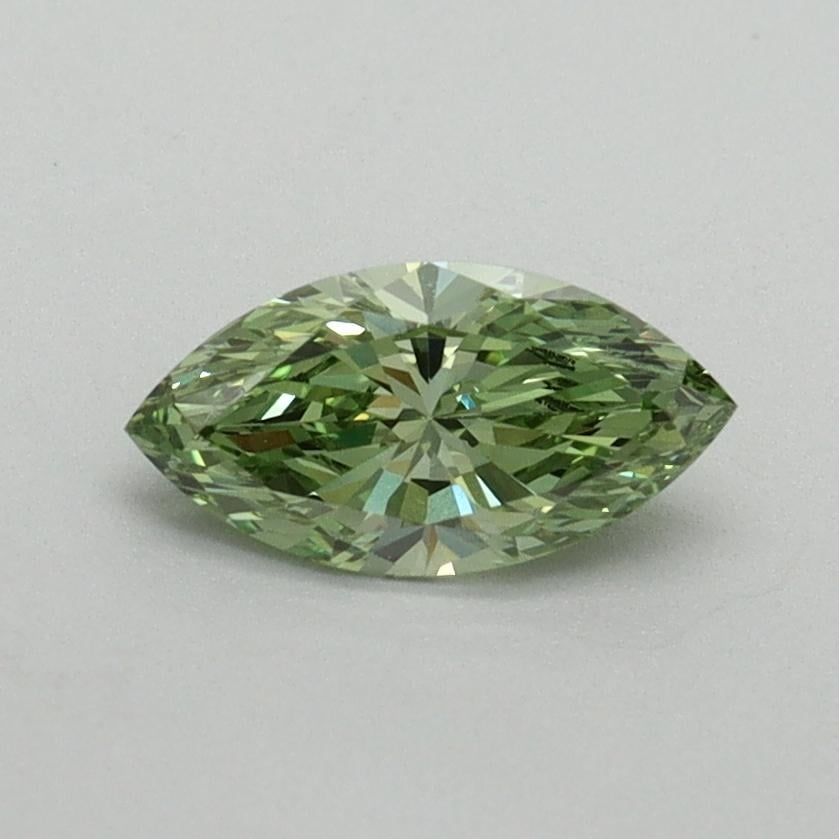 0.55 Ct. Fancy Vivid Green Marquise Lab Grown Diamond