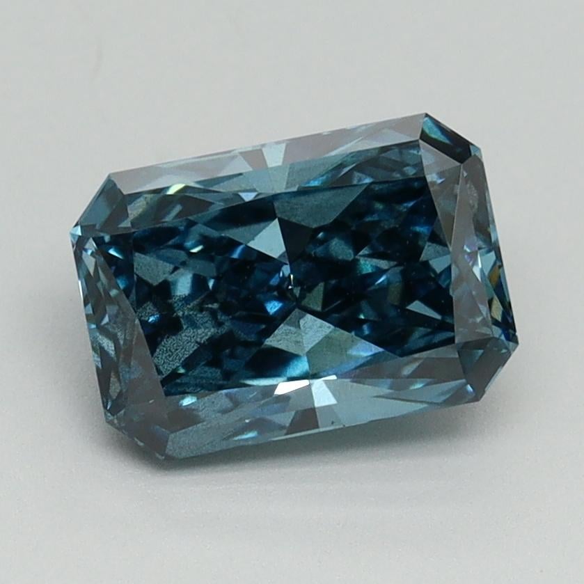 1.61 Ct. Fancy Vivid Blue Radiant Lab Grown Diamond