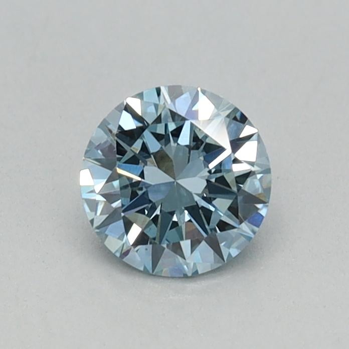 0.32 Ct. Fancy Vivid Blue Round Lab Grown Diamond