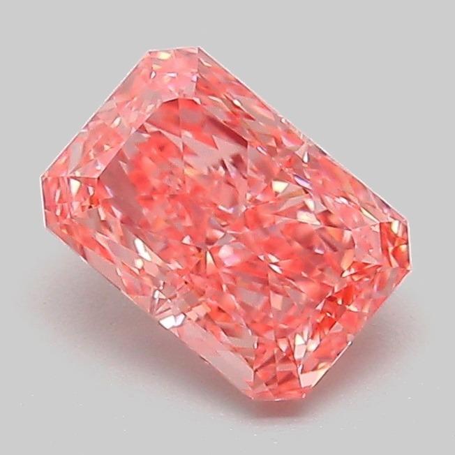 1.09 Ct. Fancy Vivid Pink Radiant Lab Grown Diamond