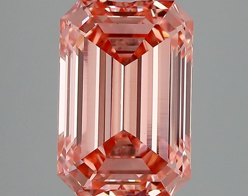 3.68 Ct. Fancy Vivid Pink Emerald Lab Grown Diamond