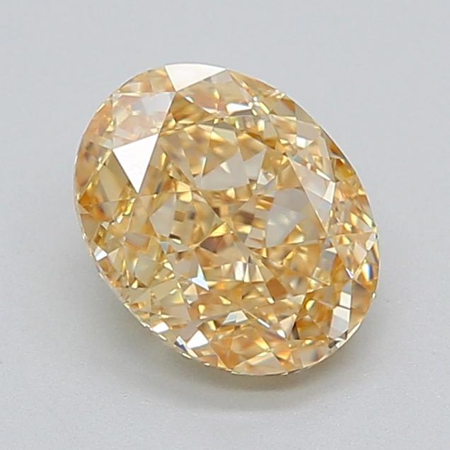 2.48 Ct. Fancy Intense  Yellow Oval Lab Grown Diamond
