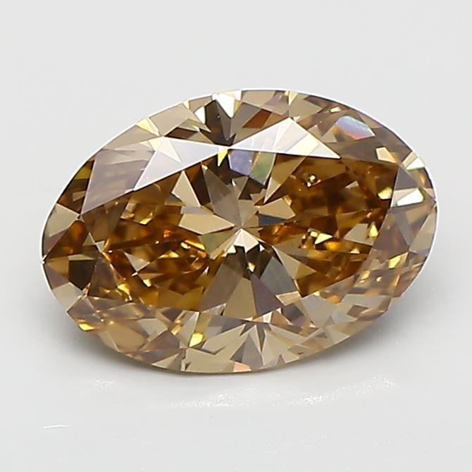 1.16 Ct. Fancy  Brown Oval Lab Grown Diamond