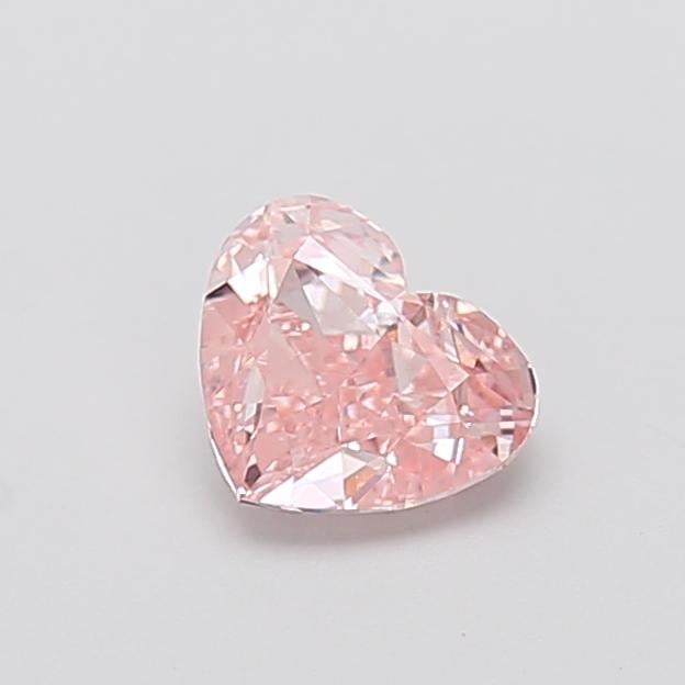 1.00 Ct. Fancy Intense  Pink Heart Lab Grown Diamond