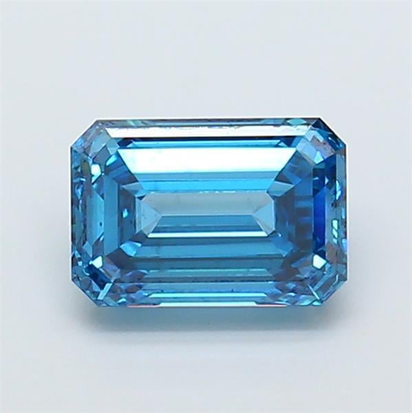 1.70 Ct. Fancy Vivid Blue Emerald Lab Grown Diamond