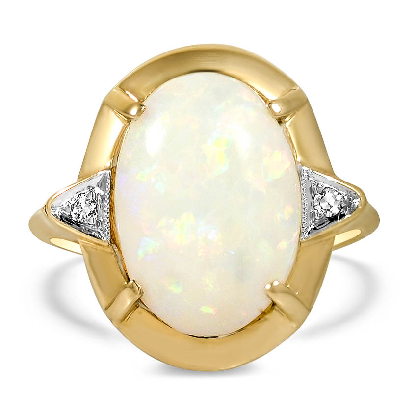 Retro Opal Cocktail Ring