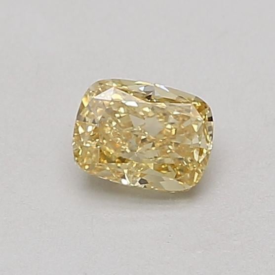 0.50 Ct. Fancy Vivid Yellow Cushion Lab Grown Diamond