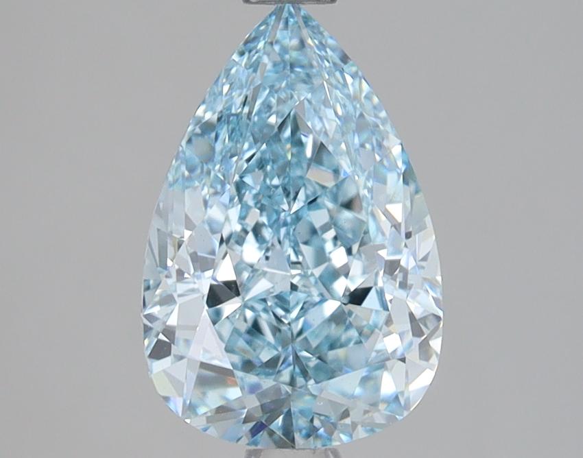 2.07 Ct. Fancy Intense Blue Pear Lab Grown Diamond