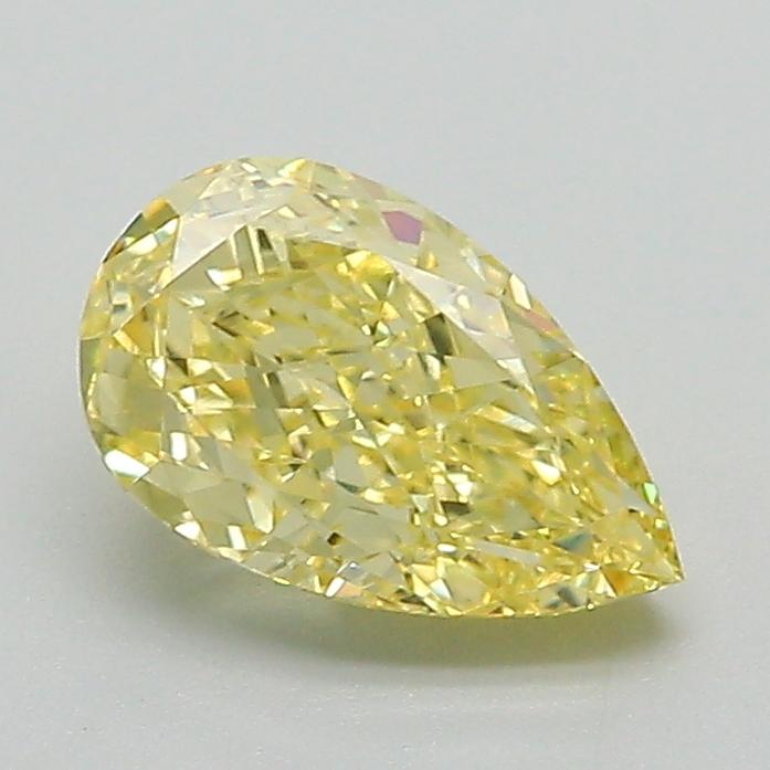 1.19 Ct. Fancy Intense Yellow Pear Lab Grown Diamond