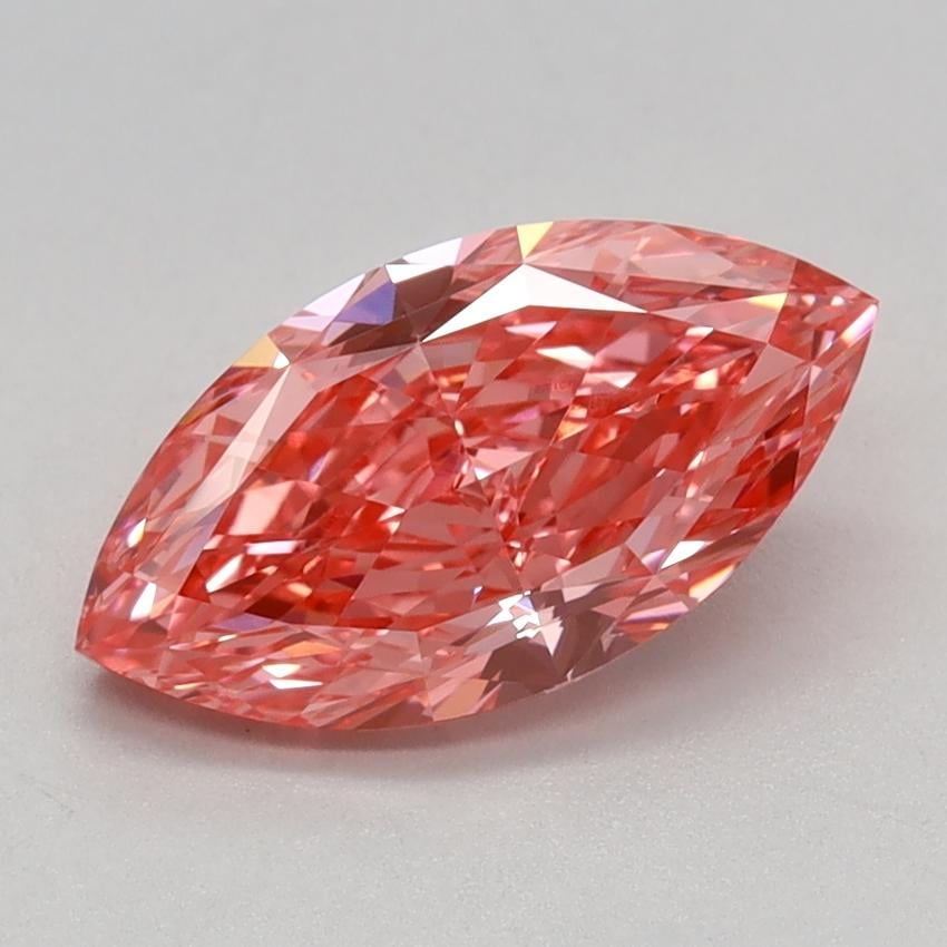 1.33 Ct. Fancy Vivid Pink Marquise Lab Grown Diamond