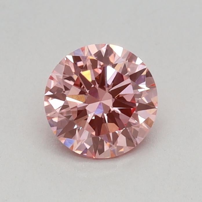 0.38 Ct. Fancy Vivid Pink Round Lab Grown Diamond