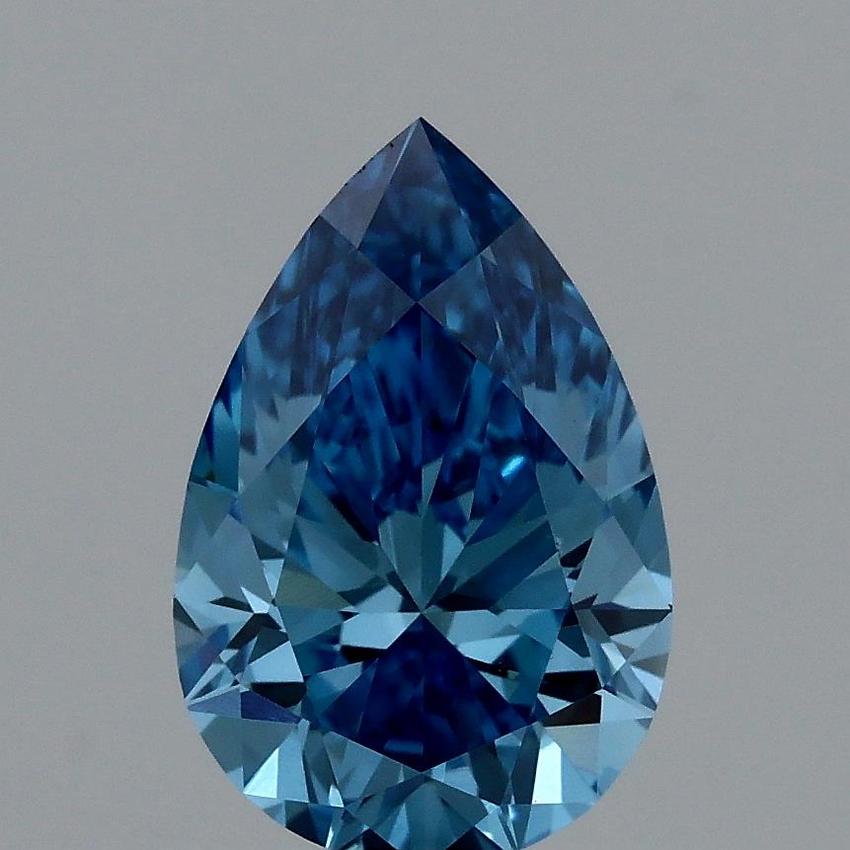 1.04 Ct. Fancy Vivid Blue Pear Lab Grown Diamond
