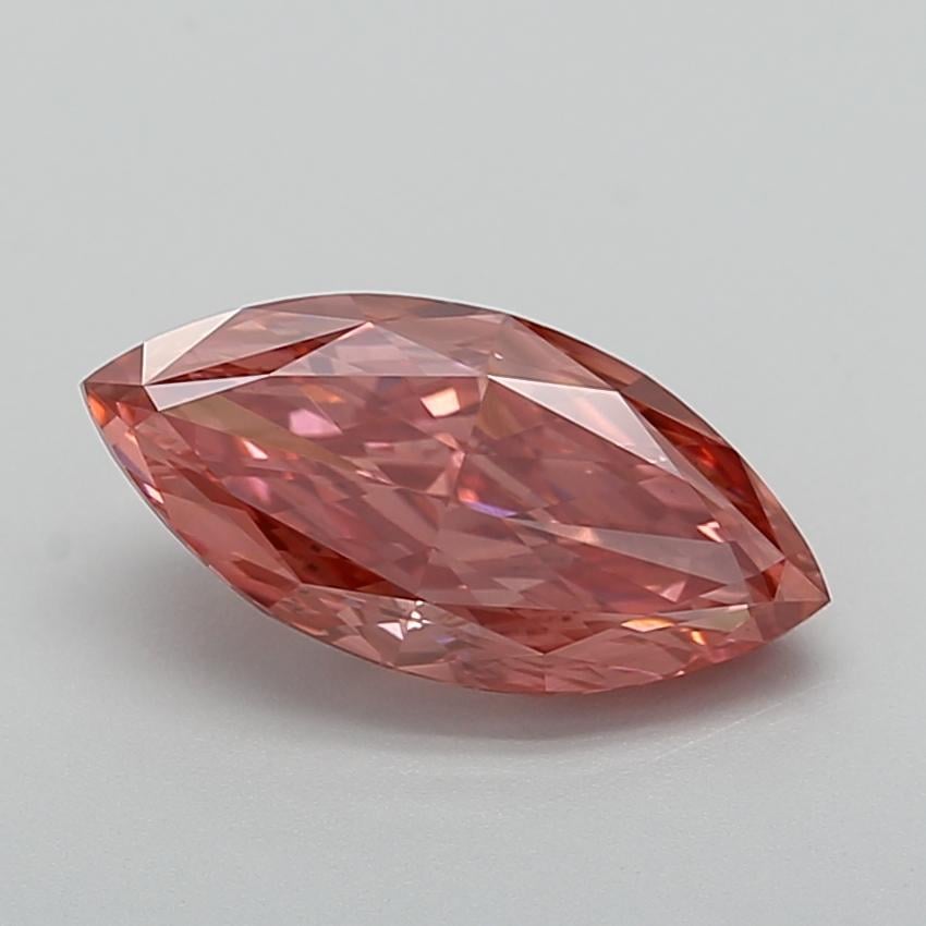 2.51 Ct. Fancy Vivid  Pink Marquise Lab Grown Diamond