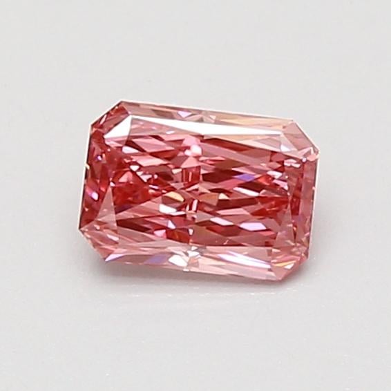 0.56 Ct. Fancy Vivid Pink Radiant Lab Grown Diamond