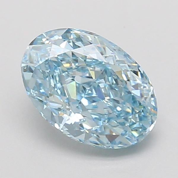1.54 Ct. Fancy Vivid Blue Oval Lab Grown Diamond
