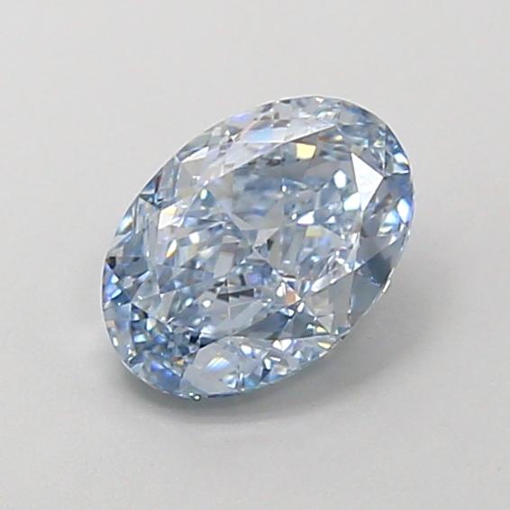 1.01 Ct. Fancy Intense Blue Oval Lab Grown Diamond