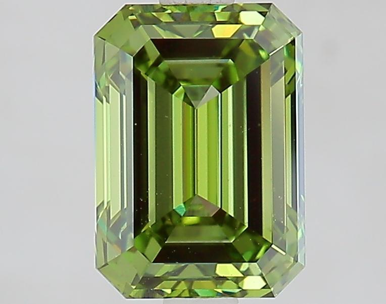 2.22 Ct. Fancy Vivid Green Emerald Lab Grown Diamond