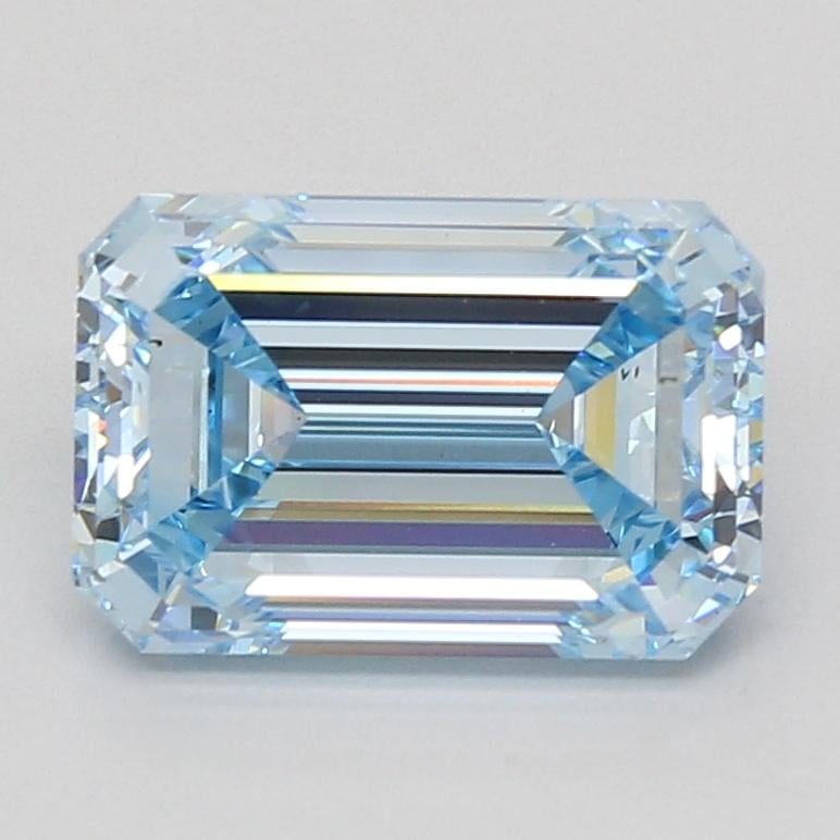 4.02 Ct. Fancy Intense Blue Emerald Lab Grown Diamond