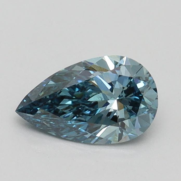 0.57 Ct. Fancy Vivid Blue Pear Lab Grown Diamond