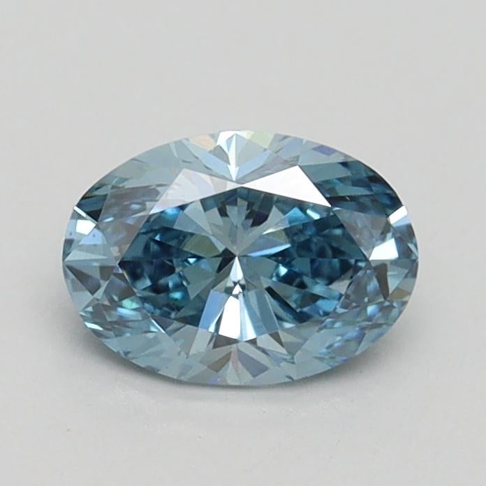 0.70 Ct. Fancy Vivid Blue Oval Lab Grown Diamond