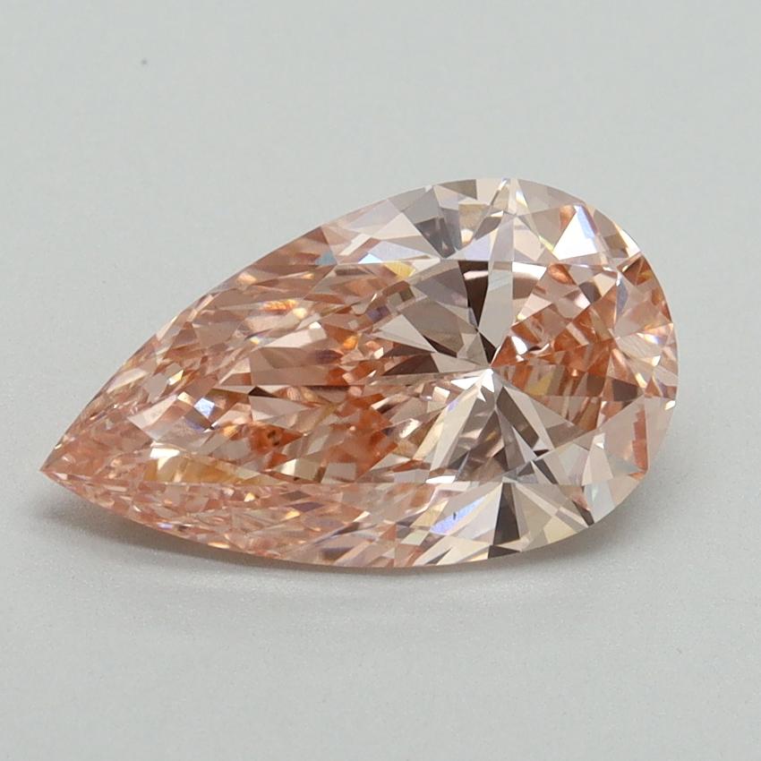 2.01 Ct. Fancy Intense Pink Pear Lab Grown Diamond