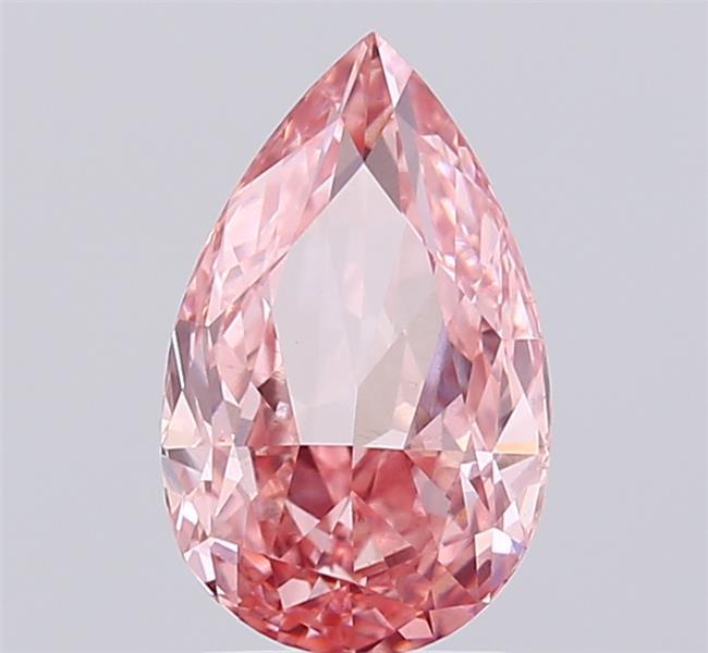 2.12 Ct. Fancy Vivid  Pink Pear Lab Grown Diamond