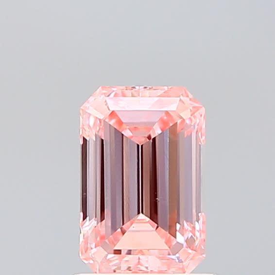 0.99 Ct. Fancy Vivid Pink Emerald Lab Grown Diamond