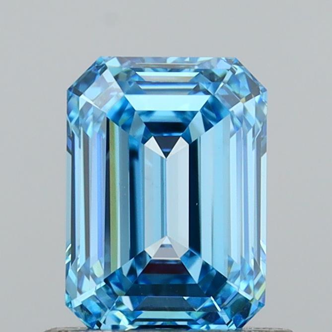 1.02 Ct. Fancy Vivid  Blue Emerald Lab Grown Diamond