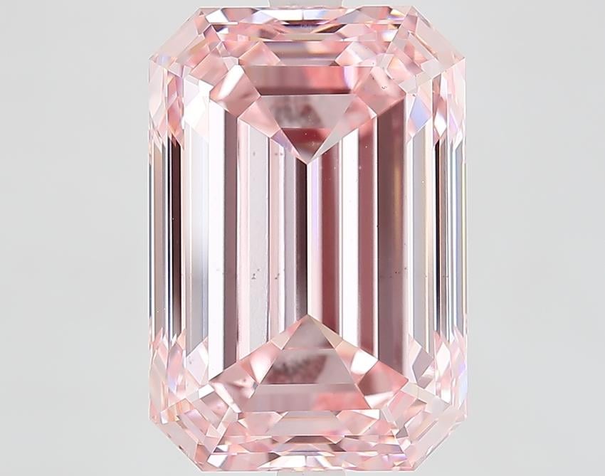 9.01 Ct. Fancy Intense Pink Emerald Lab Grown Diamond