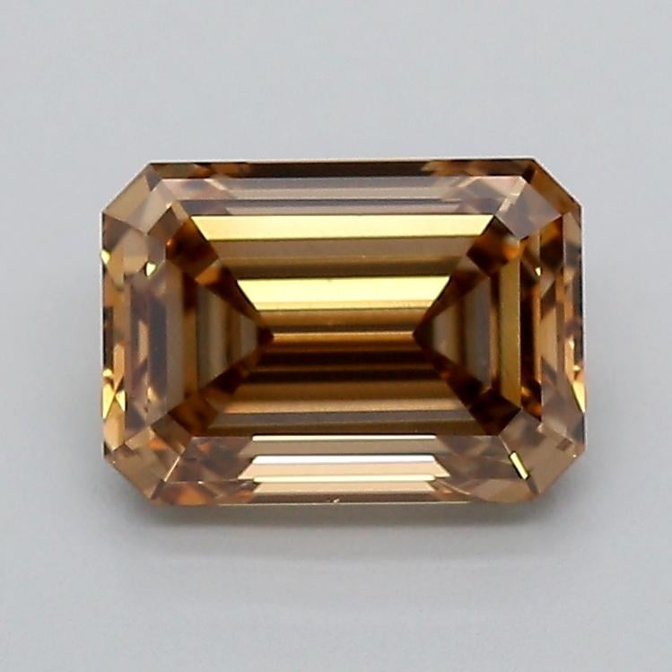 1.10 Ct. Fancy Light  Brown Emerald Lab Grown Diamond