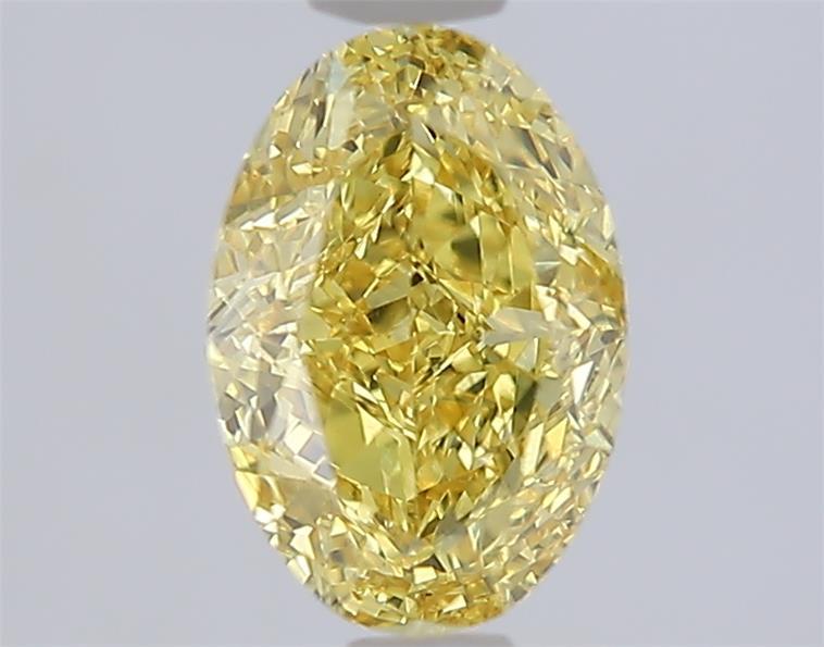 1.60 Ct. Fancy Vivid Yellow Oval Lab Grown Diamond