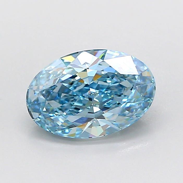 1.58 Ct. Fancy Vivid Blue Oval Lab Grown Diamond