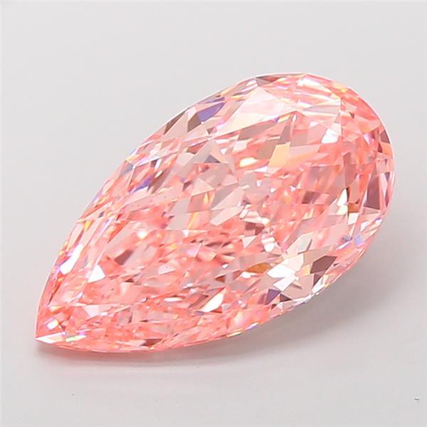 8.05 Ct. Fancy Vivid Pink Pear Lab Grown Diamond