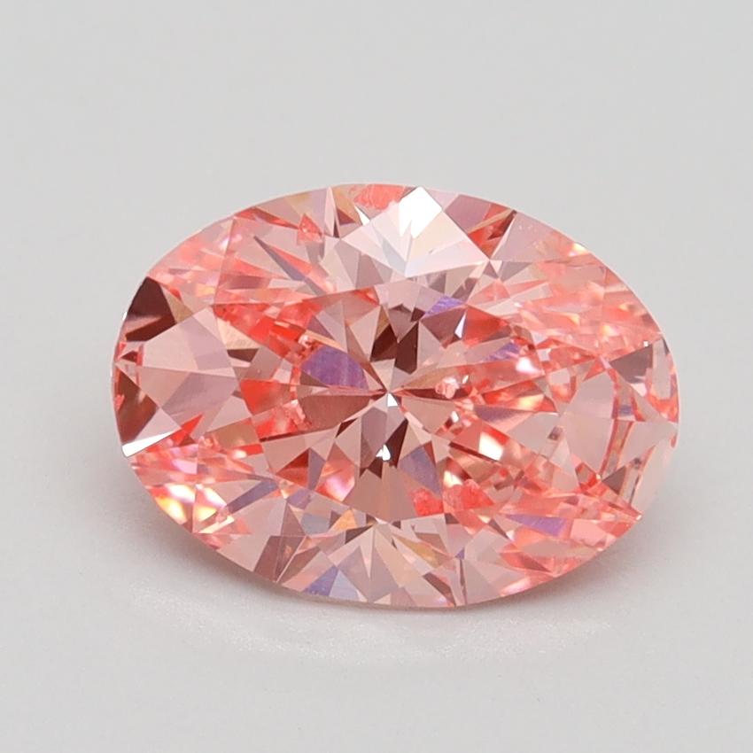 1.56 Ct. Fancy Vivid Pink Oval Lab Grown Diamond