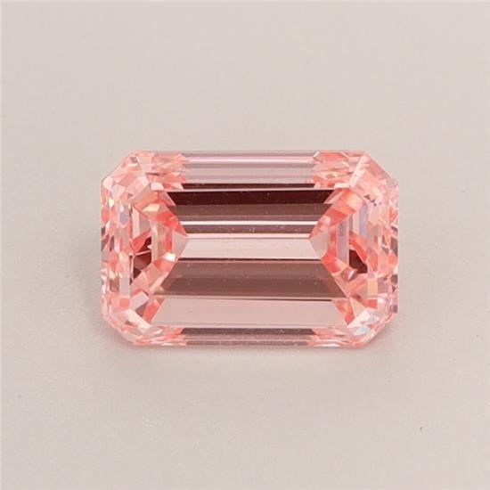 0.92 Ct. Fancy Intense Pink Emerald Lab Grown Diamond