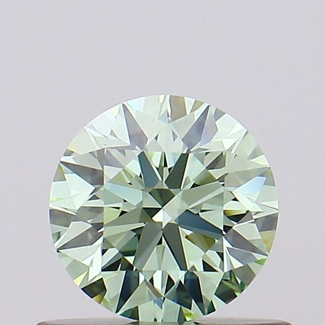 0.55 Ct. Fancy Intense Green Round Lab Grown Diamond