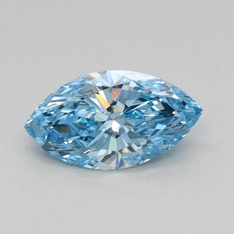 0.35 Ct. Fancy Vivid Blue Marquise Lab Grown Diamond