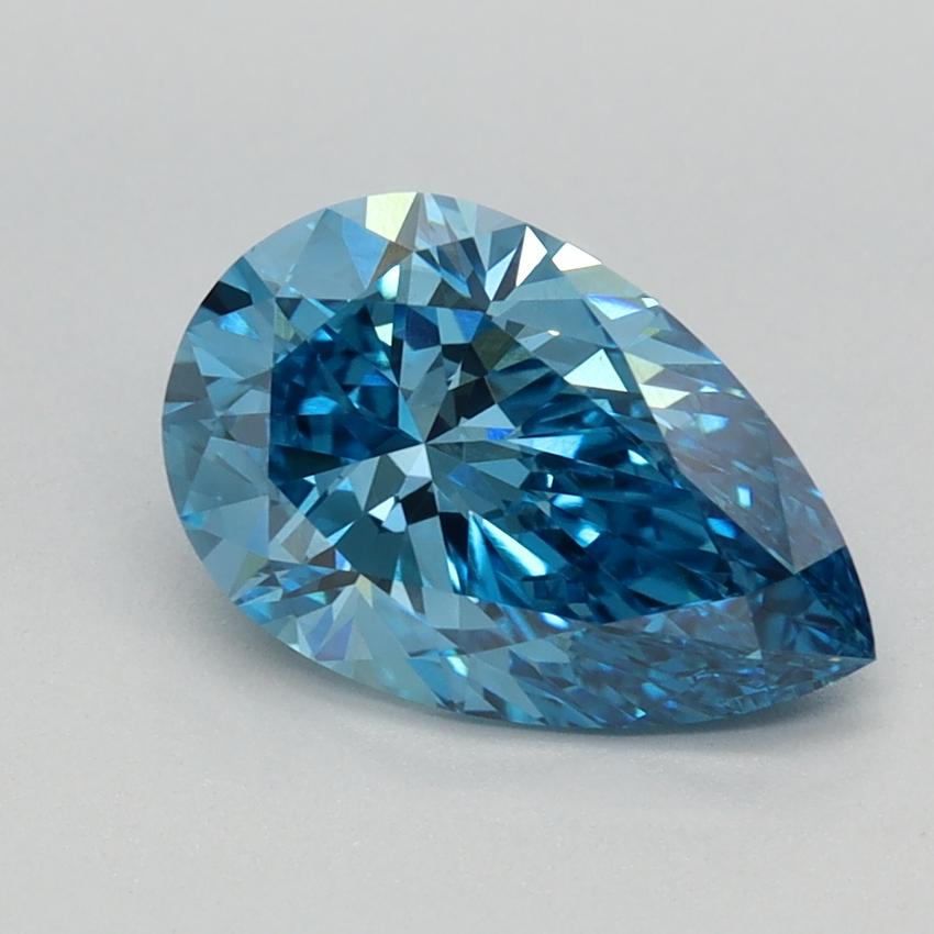 1.5 Ct. Fancy Vivid Blue Pear Lab Grown Diamond