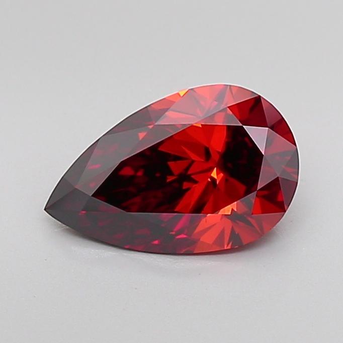 2.00 Ct. Fancy Deep Orange Pear Lab Grown Diamond