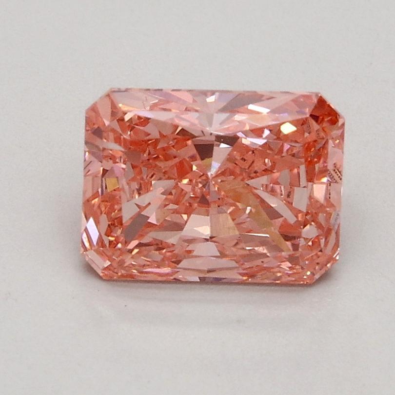 1.00 Ct. Fancy Vivid Pink Radiant Lab Grown Diamond