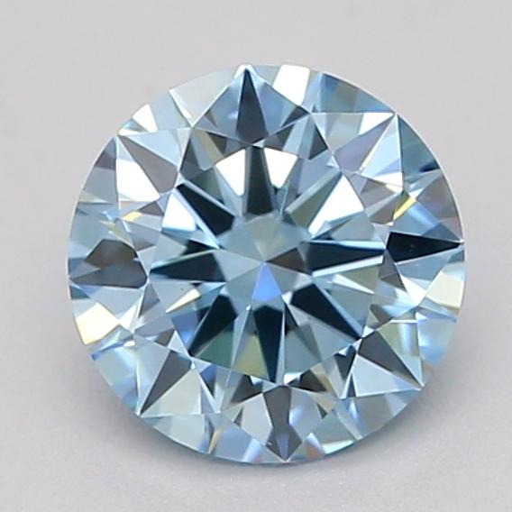 0.50 Ct. Fancy Vivid  Blue Round Lab Grown Diamond