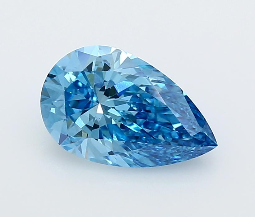 2.01 Ct. Fancy Vivid  Blue Pear Lab Grown Diamond