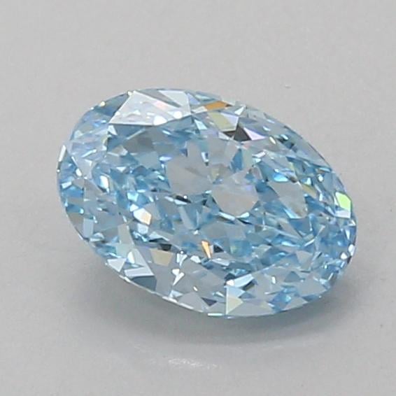 1.03 Ct. Fancy Vivid Blue Oval Lab Grown Diamond
